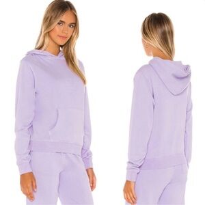 Frankies Bikinis Aiden Hoodie in Lilac Pastel Purple Size: M